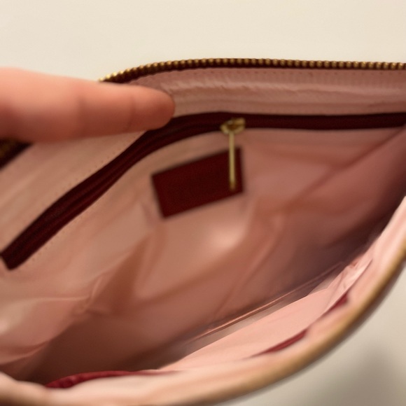 Apple Leather Clutch - Red Berry - NWT - Picture 6 of 7